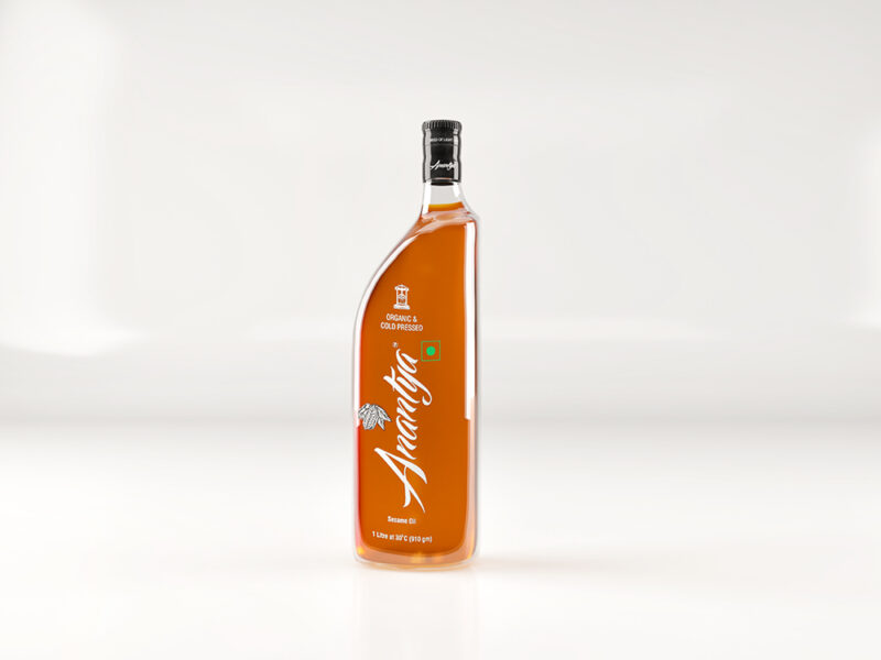 sesame oil 1L bottle front